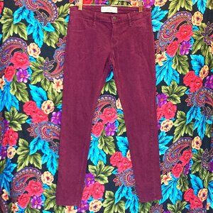 WOMEN'S HOLLISTER SUPER SKINNY RED JEANS SIZE 5R W27 x L31